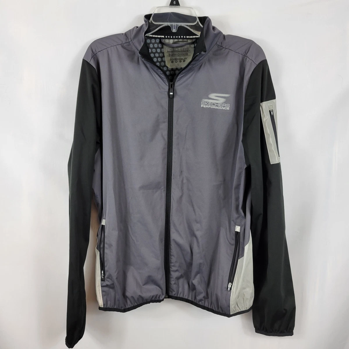 Sketchers GoShield BWW Performance Jacket Men’s L Long Sleeve Full Zip Gray