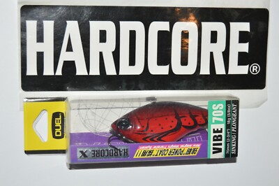 yo zuri duel hardcore x vibe 70s rattle trap 2 3/4'' f1113-cf red crawfish 