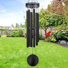 48'' Deep Tone Wind Chimes for outside - Large Wind Chimes with 6 Heavy Tubes, M