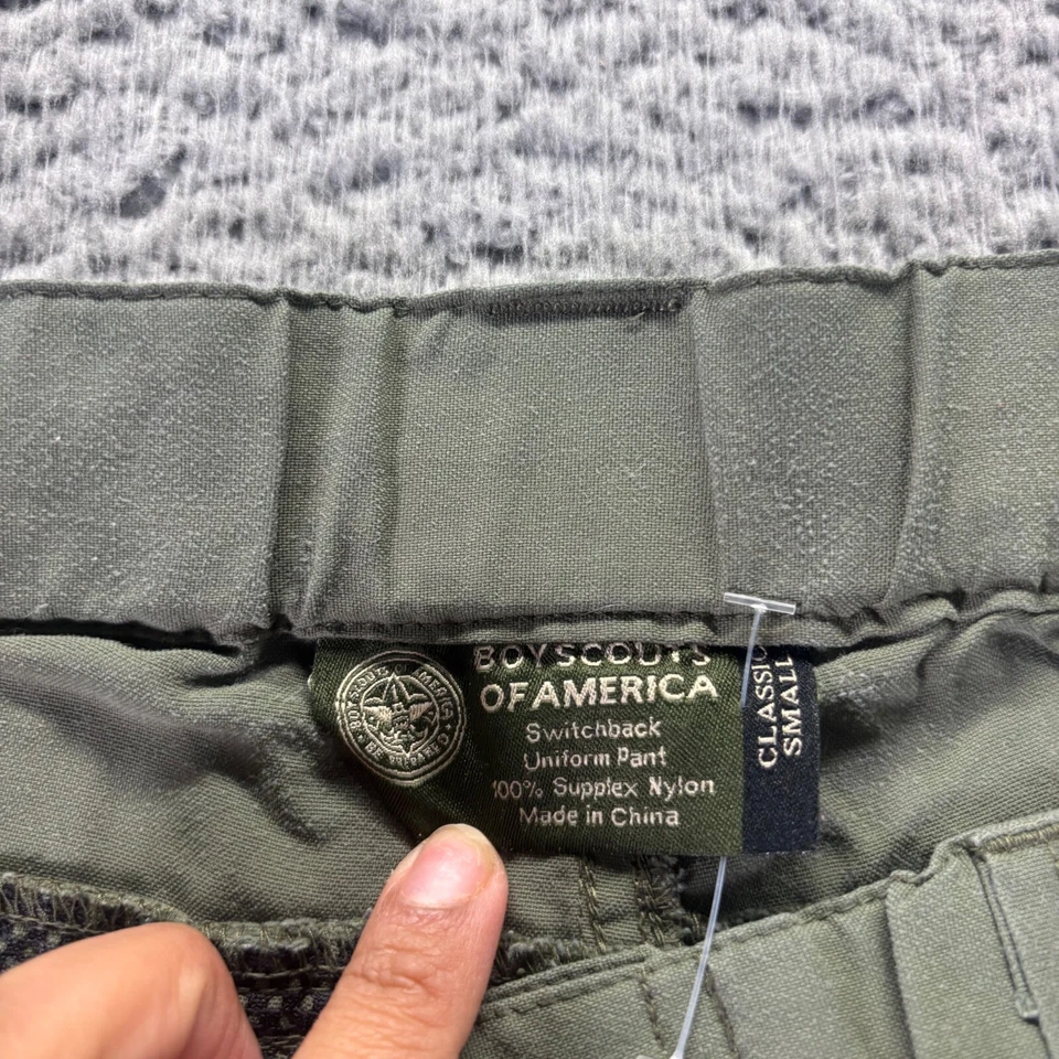 Boy Scouts Of America Shorts Mens Small Green Supplex Nylon Cargo 10 Inch Inseam - Image 3 of 4