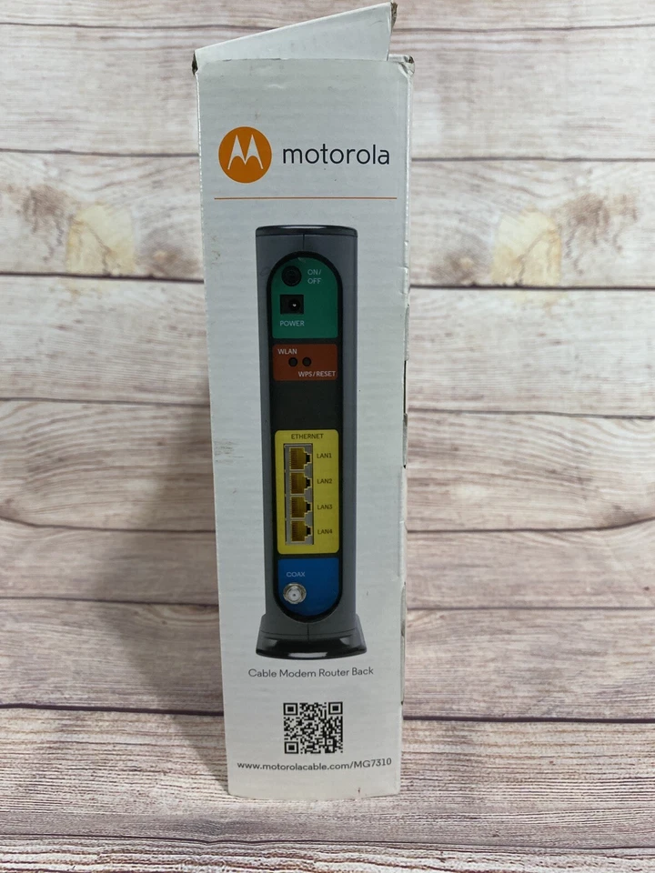 Motorola MG7310 343Mbps DOCSIS 3.0 Cable Modem plus N300 Wi-Fi Router - Image 4 of 4