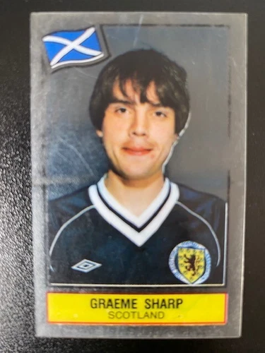 Panini Plastic Superstars Football Card 1984 - Graeme Sharp - Scotland