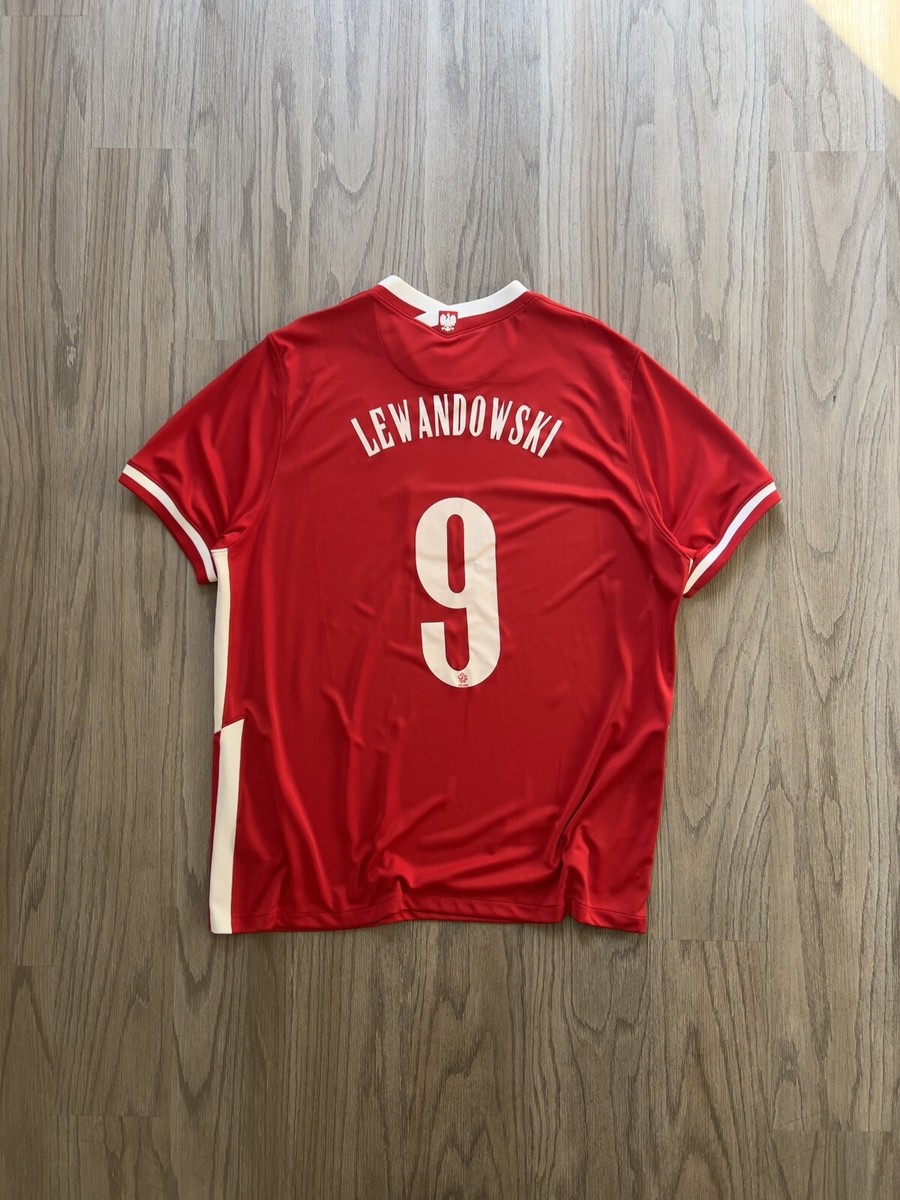 セール中❣️FCバイエルン・ミュンヘン LEWANDOWSKI Mサイズシャツ POLAND NIKE 2020 EURO FOOTBALL AWAY JERSEY #9 LEWANDOWSKI SIZE