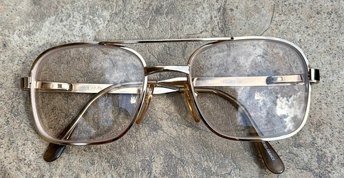 Vintage L’Amy Gold Colored Alcide II Eyeglasses 53-19-140mm FRAMES - Picture 9 of 10