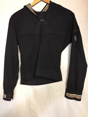 Fábrica de ropa vintage Naval Militar Armada Talla De Camisa Azul  desconocido Nueva York Brooklyn | eBay
