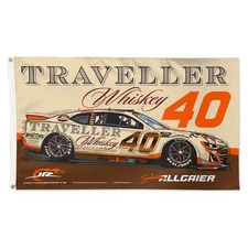 Justin Allgaier 2025 Traveller Whiskey #40 JR Motorsports 1st NASCAR Cup Car 3x5