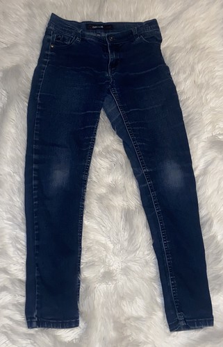 Jordache Jrs Super Skinny Mid Rise Jeans Size 12s Dark Blue Wash
