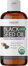 USDA Organic Black Cumin Seed Oil Liquid 8 fl oz Premium Cold-Pressed Nigella