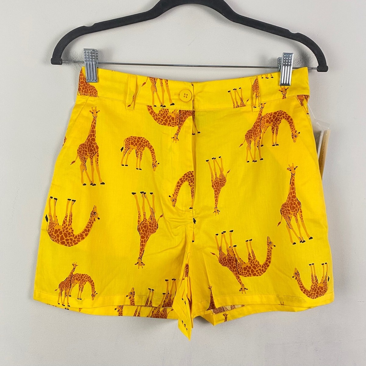 ModCloth The Spring Of Things Giraffe Print Shorts Size Small