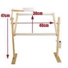 Adjustable Solid Wood Cross Stitch Rack Wooden Stand Embroidery Frame ...