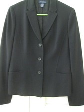 Ann Taylor Black 3 Button Blazer /Jacket Lined Pockets Size 4