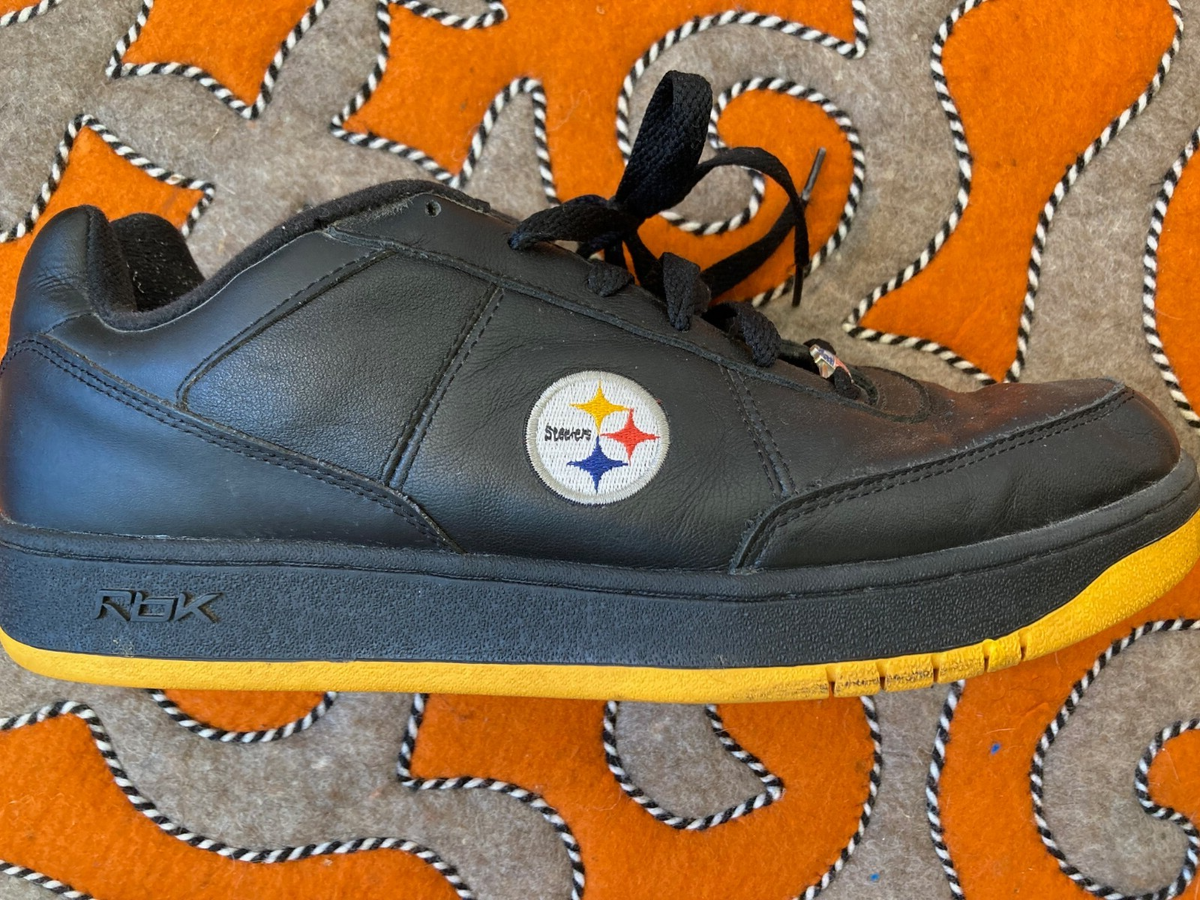 Rare Reebok Pittburgh Steelers NFL Official Shoes 12 Shoes Black Yellow com ? Thanksgiving @Steelers Restock ? main image 2