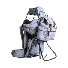 ClevrPlus Urban Explorer Child Carrier Hiking Baby Backpack, Heather Gray