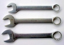 Vintage Snap On 3 Piece SAE 12 Point Wrench lot 9/16” 11/16” 3/4" OEX180-OEX240