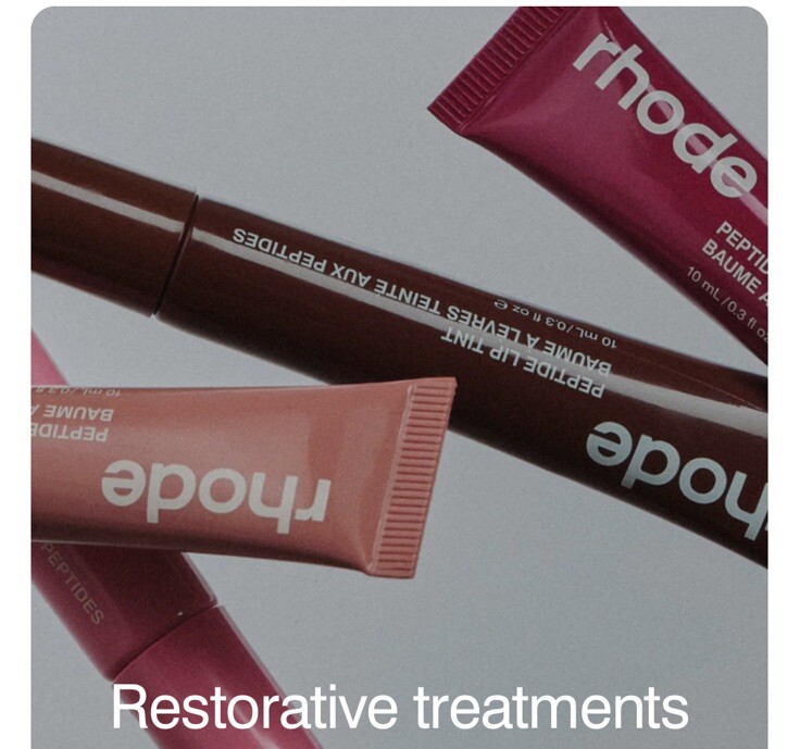 Rhode Skin Tinted Lip Peptide 4pc Raspberry , Espresso, Toast , Ribbon