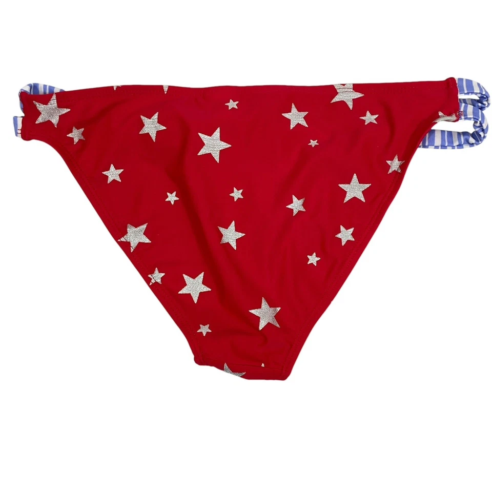 California Waves Juniors Bikini Size L Top ~ Size M Bottom ~Stars Stripes - Image 3 of 4