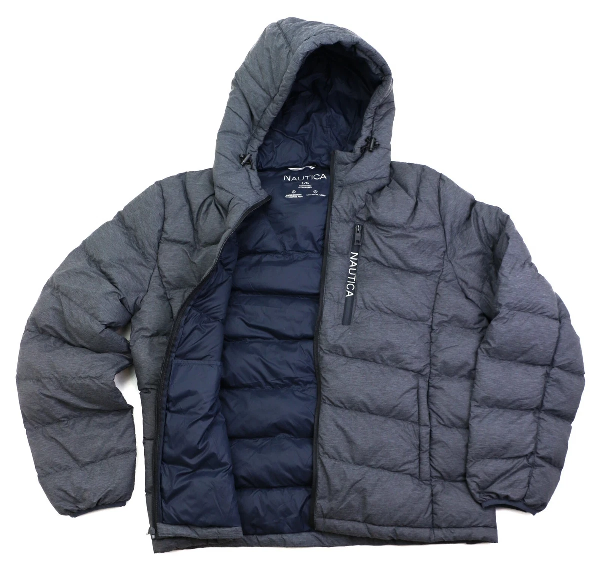 Nautica men's ultra light quilted down jacket hot sale