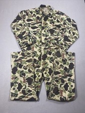 Vintage Walls Mens Medium Tall Jumpsuit Duck Camo Scovill Zipper USA Made