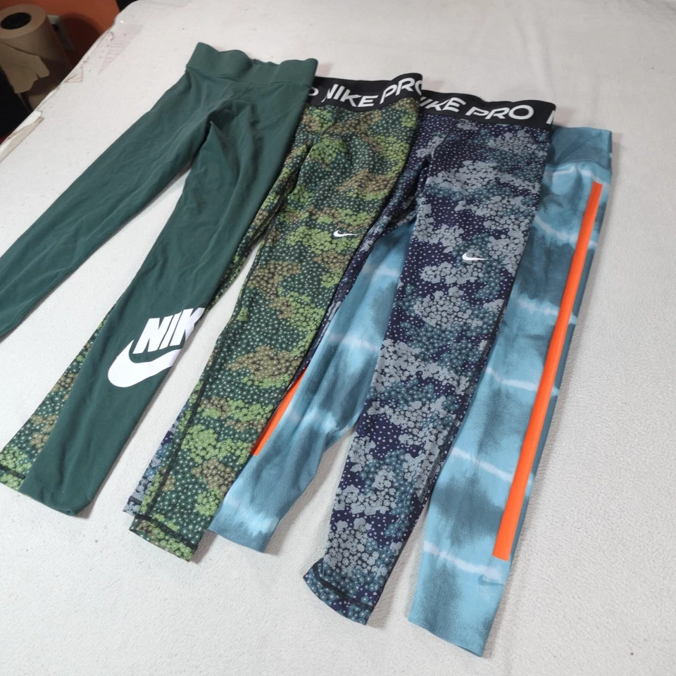 Nike Leggings Mujer XS Verde Lote de 4 Pantalones Elásticos de tiro alto Yoga Entrenamiento Gimnasio Foto 3 de 4