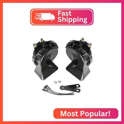 AKIZIDS 12V Replacement Car Horn Kit 2PCS Super Loud electric Snail Horn Dual To