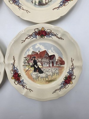 Set Of 6 OBERNAI SARREGUEMINES FRANCE FREE GRINDLEY AND CO BM32