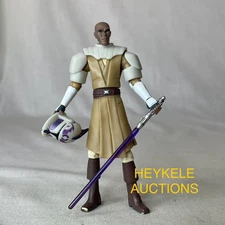 Star Wars Figure Mace Windu Clone Wars Collection 6 2009 CW CW06 TCW