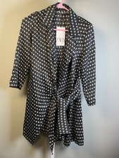 Zara Dress Small Blogger Black Tape Geometric Ruched Satin Wrap Side Tie Blazer