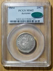 1854 Arrows Liberty Seated Quarter *PCGS MS 62 CAC*