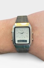 Citizen Vintage Quartz Dual Time Alarm Day/Date Chronograph Watch C480-314743