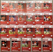 NOTTINGHAM FOREST FC 2001 2002 HOME FOOTBALL PROGRAMME COLLECTION BULK JOB LOT