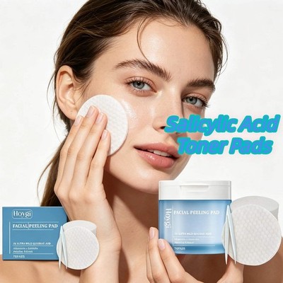 2-in-1 The Pore Eraser'' Salicylic Exfoliating Pads-Double Acid Action:AHA+BHA,Cl