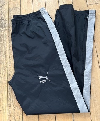 Vintage Puma Savannah Windbreaker Jogginghose Hose OG80s BLK-Sliver-Grey Large Neuwertig