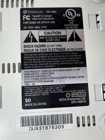 Sega Dreamcast Bundle - Console/Controller  AV & power Cables - Tested Working