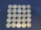 Mercury 90% Silver Dimes - Lot Of 25 Dates Mint Condition Vary a