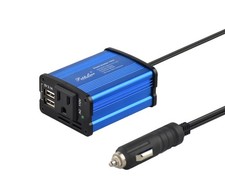 Modified sine wave power inverter 150 watt rated power and 300 watt surge pow...