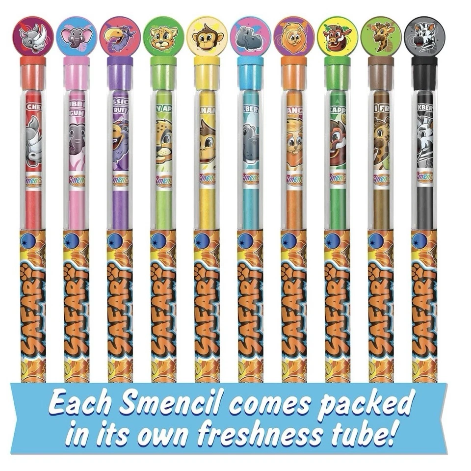 Lápis de cor perfumado gourmet Scentco Safari 10 unidades - Imagem 4 de 4