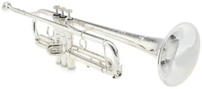 S.E. Shires TRQ10RS Q Series Professional Bb Trumpet - Reverse Leadpipe - Silver