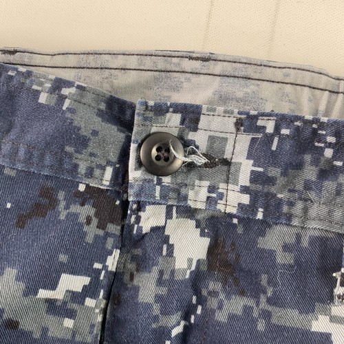 Marine Arbeitsuniform Hose Herren klein normal blau digital tarnfarben USN Militär neu mit Etikett - Bild 10 von 15