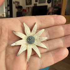 Vintage Rare Elizabeth Reimer Arcansas Sugar coated flower Brooch