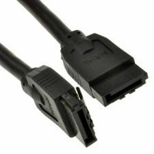 SATA 3 6GB LOCKING Straight SATA Plug Cable Lead 90cm