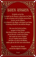 Blechschild 18X12 Cm Alkohol Prost Bier Unser Spruch Zitat Deko Geschenk Metall