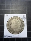 USA Silver Morgan Dollar 1890 Cc Carson City Graffiti