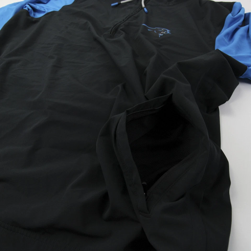 Carolina Panthers Nike NFL On Field Pullover Men's Black/Blue Used - Image 2 of 4
