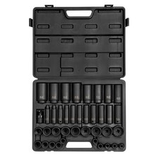 2698 1/2-Inch Drive 12-Point SAE Master Impact Socket Set, 39-Piece