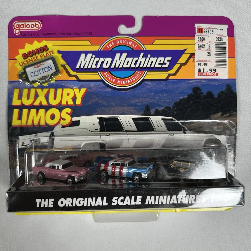 1990 Micro Machines LUXURY LIMOS Millionaires Collection #2 Galoob - New RARE!!! - Image 2 of 4