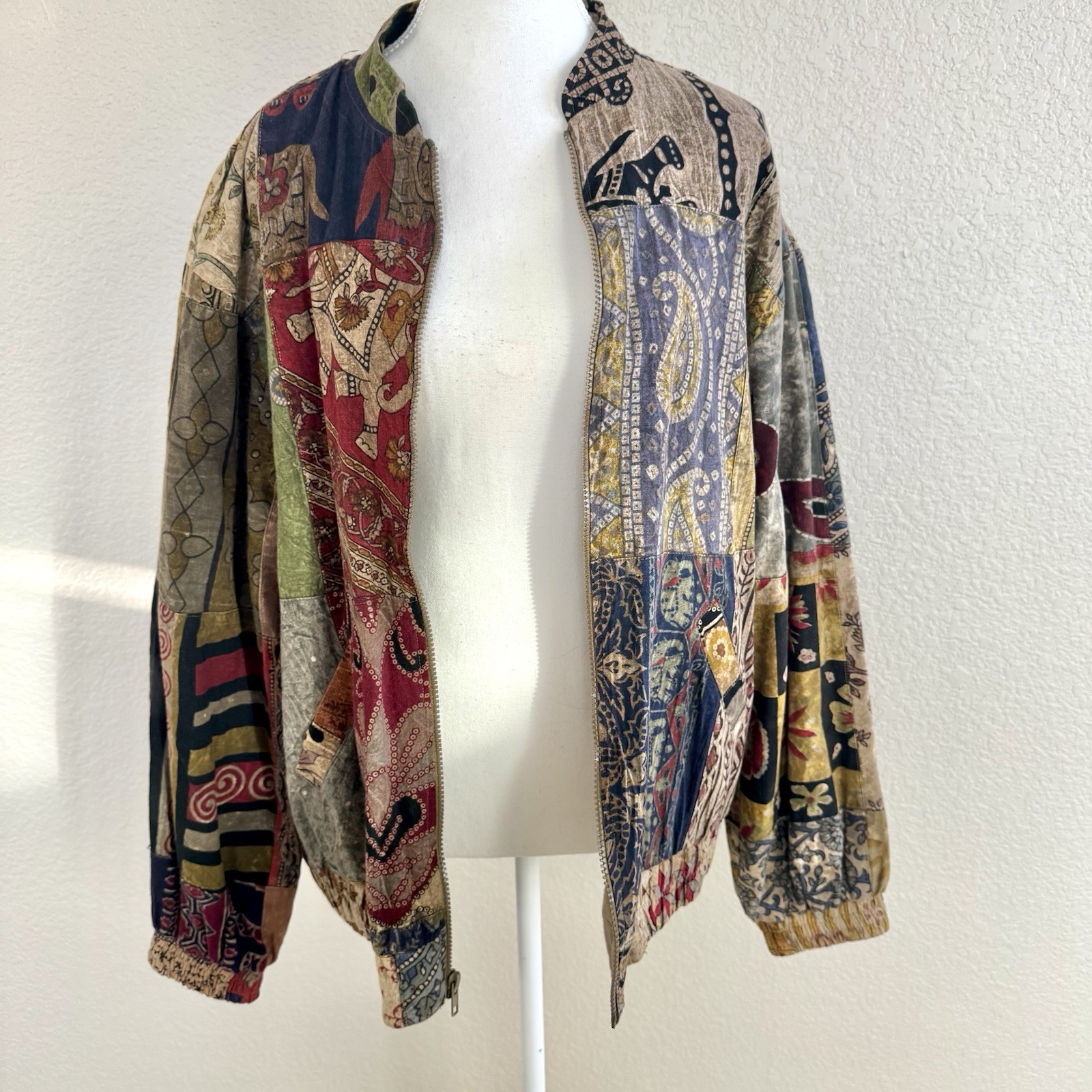 Sacred Threads Patchwork Jacket M/L Boho Festival… - image 15