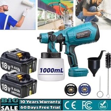 Battery Cordless High Pressure Spray Gun Airless Paint Sprayer For Makita 18V