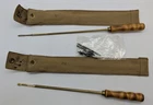 2 WW1-Era RH Long Rifle Military Gun Pistol Cleaning Kits Pouches 722 732 - READ