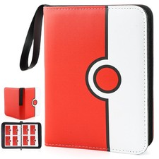 Collectible Trading Card Binder, 400 Pockets Card Holder with 50 Removable Sl...