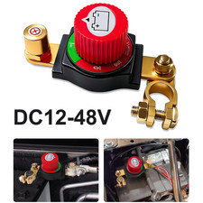 Battery Disconnect Top Post Kill Switch 12V-48V Heavy Duty Shut Off For Car RV